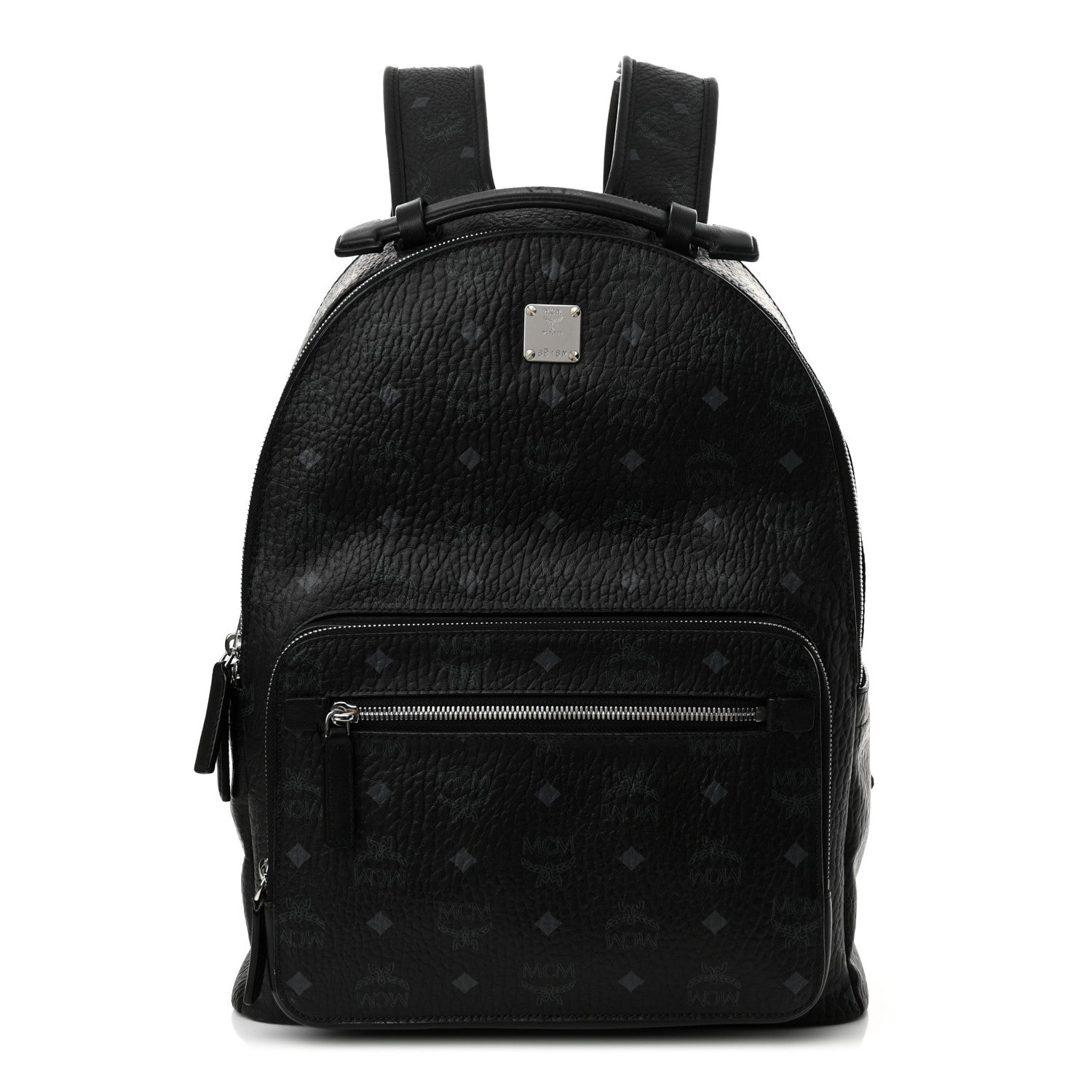 MCM Visetos Medium Stark Backpack Black 1 of 12