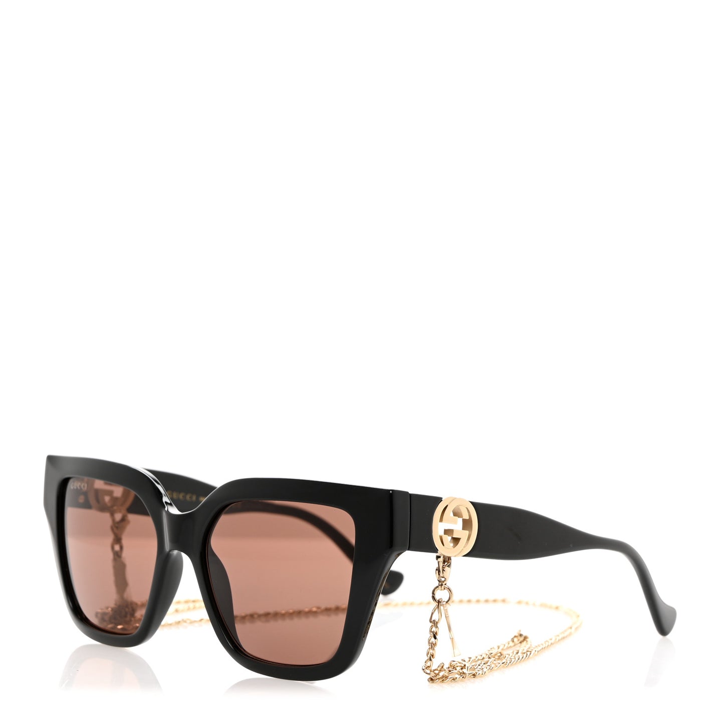 Acetate Square Frame Sunglasses GG1023S Black