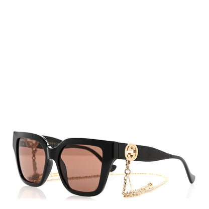 Gucci Acetate Square Frame Sunglasses GG1023S Black 1 of 8