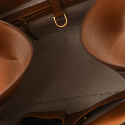 The Row Polished Saddle Calfskin Soft Margaux 15 Cuir 5 of 9