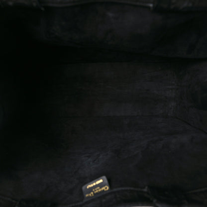 Christian Dior Oblique Calfskin Embossed Large Book Tote Black 5 of 10