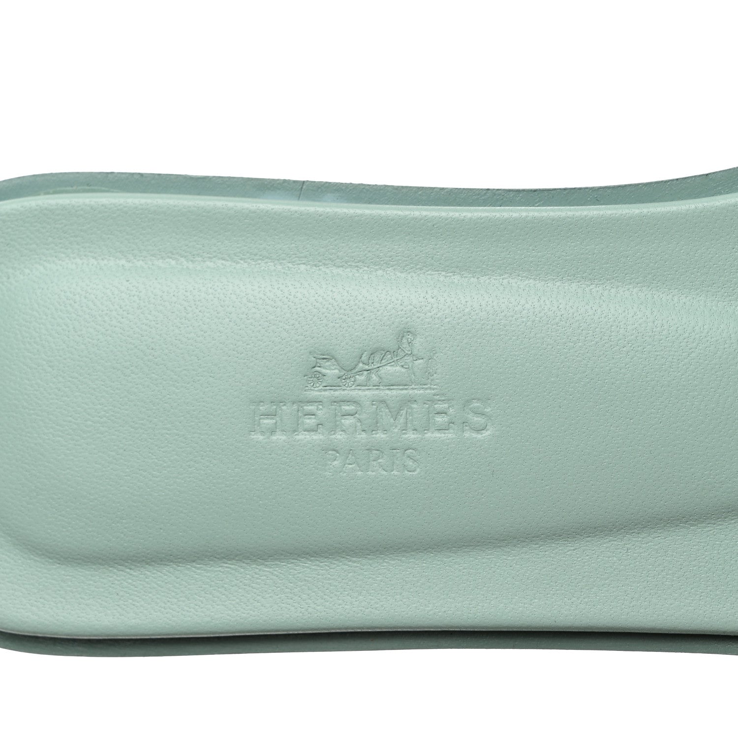 Hermes Epsom Oran Sandals 37.5 Vert Embrun 6 of 9