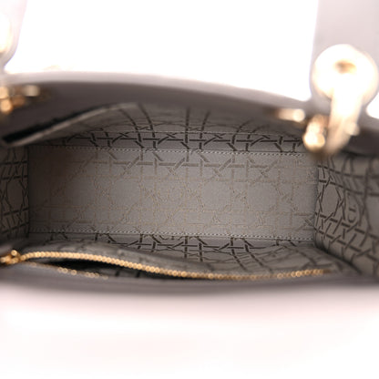 Christian Dior Lambskin Cannage Small My ABCDior Lady Dior Grey 5 of 10