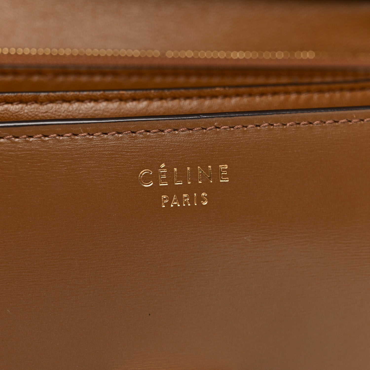 Celine Box Calfskin Medium Classic Box Flap Bag Camel 6 of 13