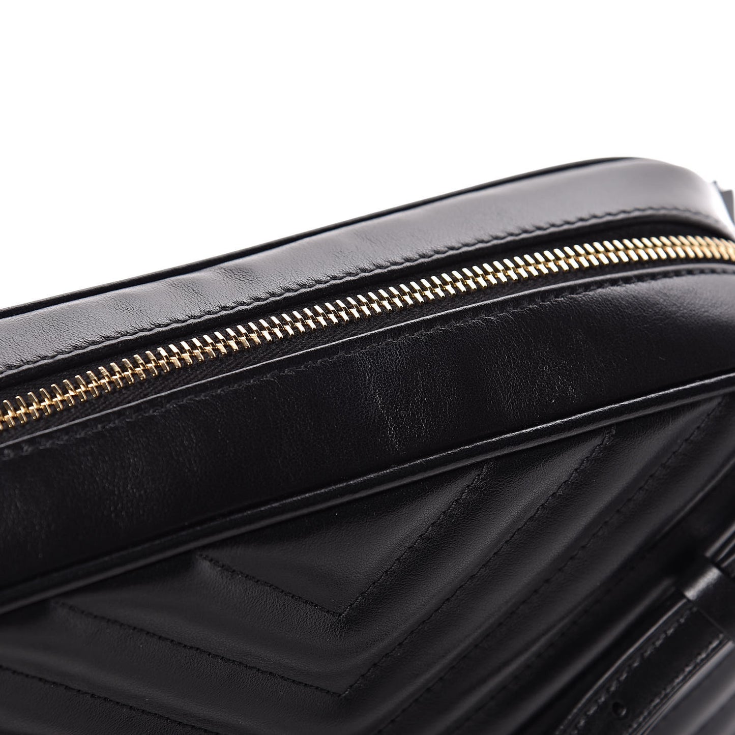 Calfskin Matelasse Monogram Lou Camera Bag Black