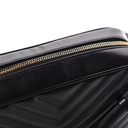 Saint Laurent Calfskin Matelasse Monogram Lou Camera Bag Black 8 of 10