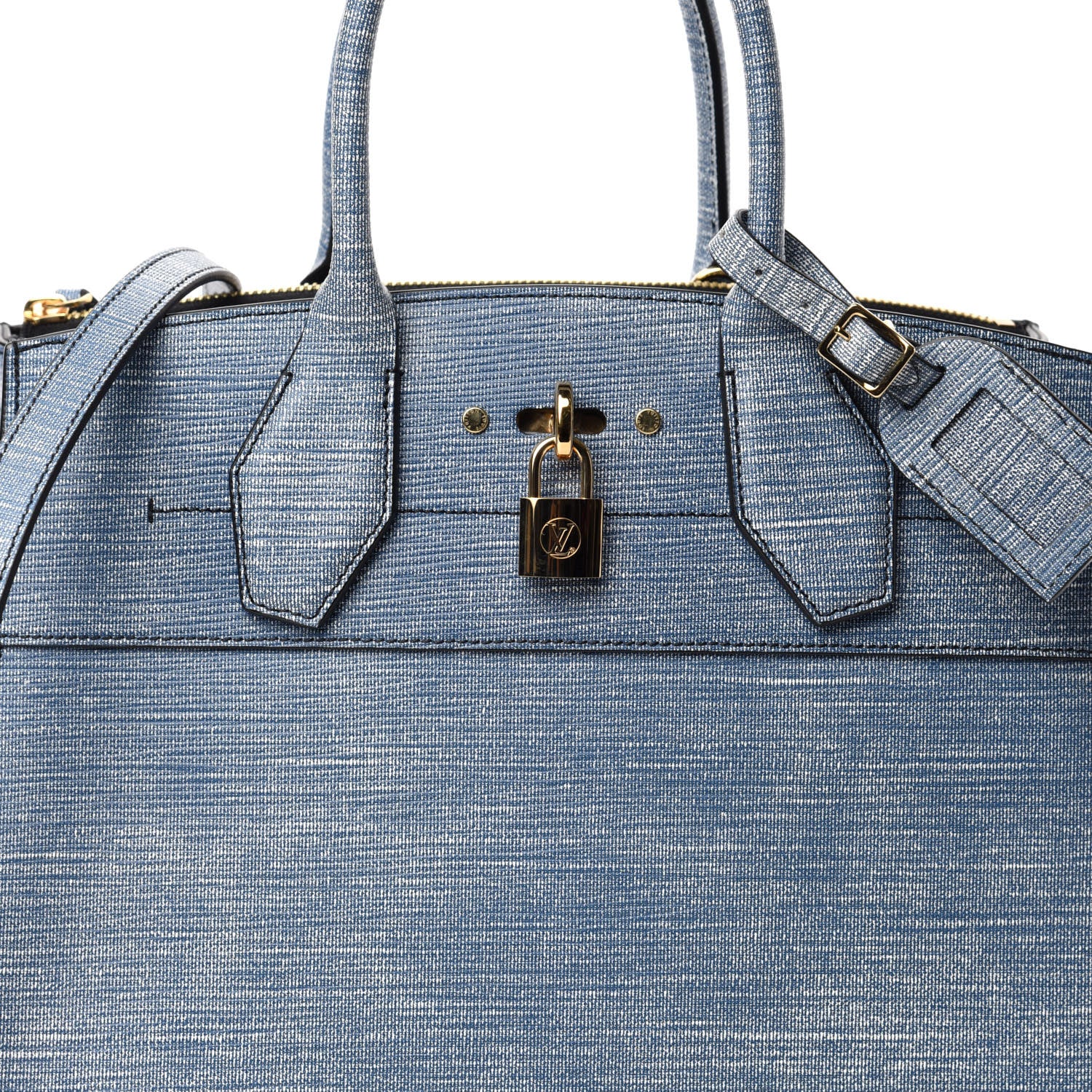 Louis Vuitton Epi City Steamer MM Blue Jean 10 of 10