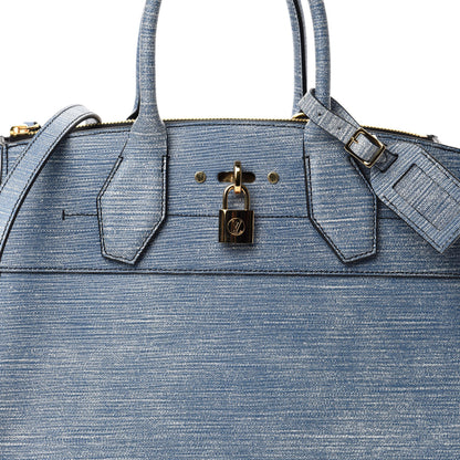 Louis Vuitton Epi City Steamer MM Blue Jean 10 of 10