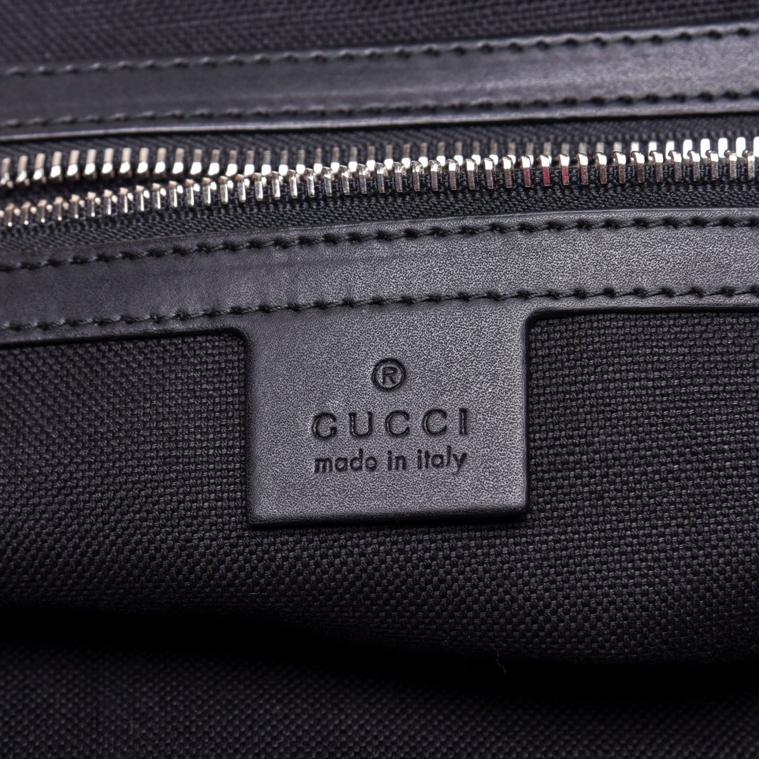 Gucci Soft GG Supreme Monogram Appia Calfskin Web East West Messenger Bag Black Grey 8 of 11
