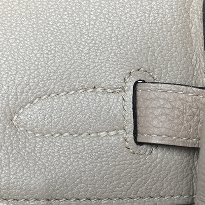 Hermes Taurillon Clemence Birkin 35 Gris Tourterelle 20 of 33