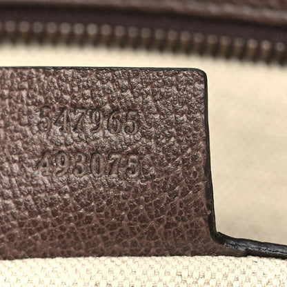 Gucci GG Supreme Monogram Calfskin Web Small Ophidia Day Backpack Beige Ebony New Acero 7 of 13