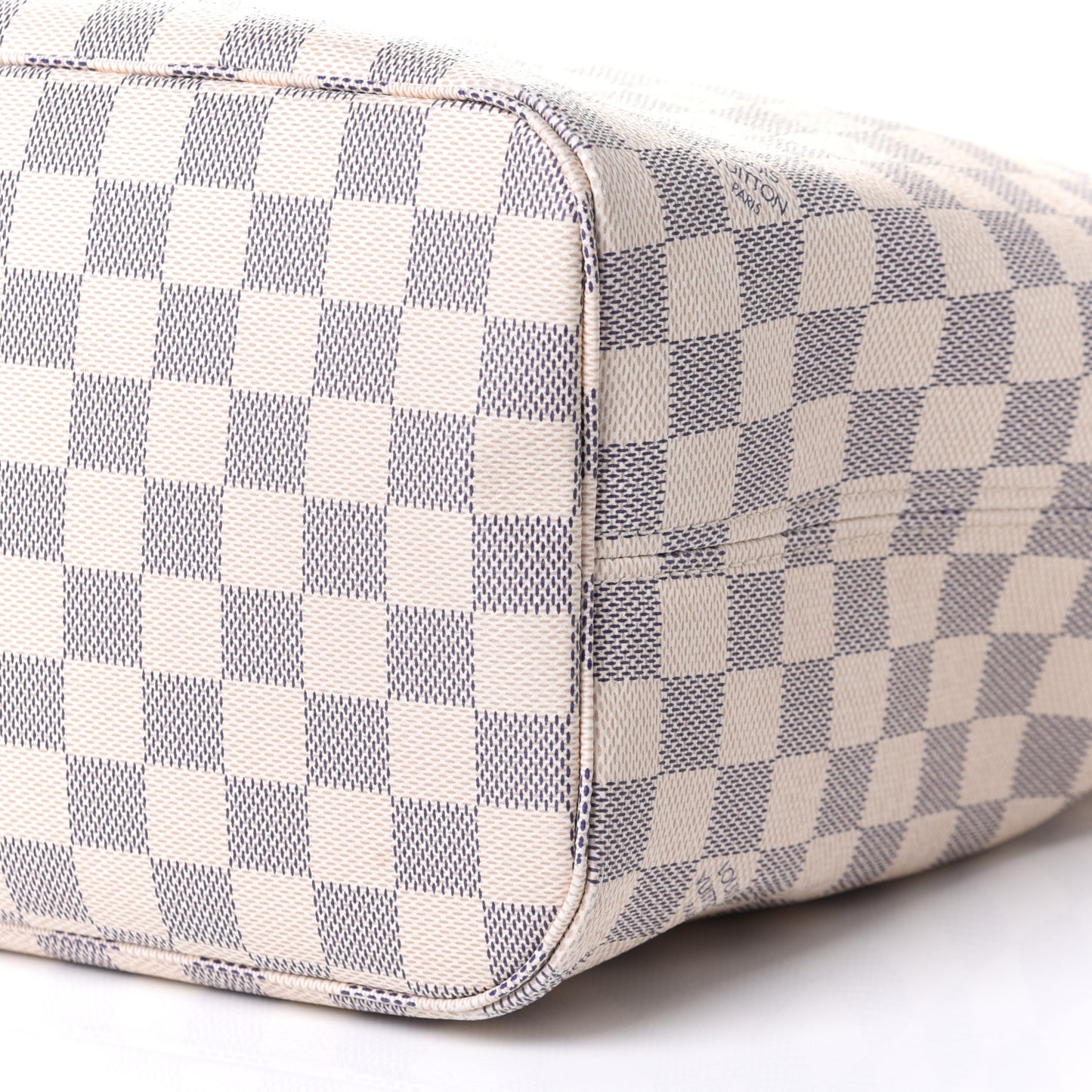 Damier Azur Braided Neverfull MM Pink
