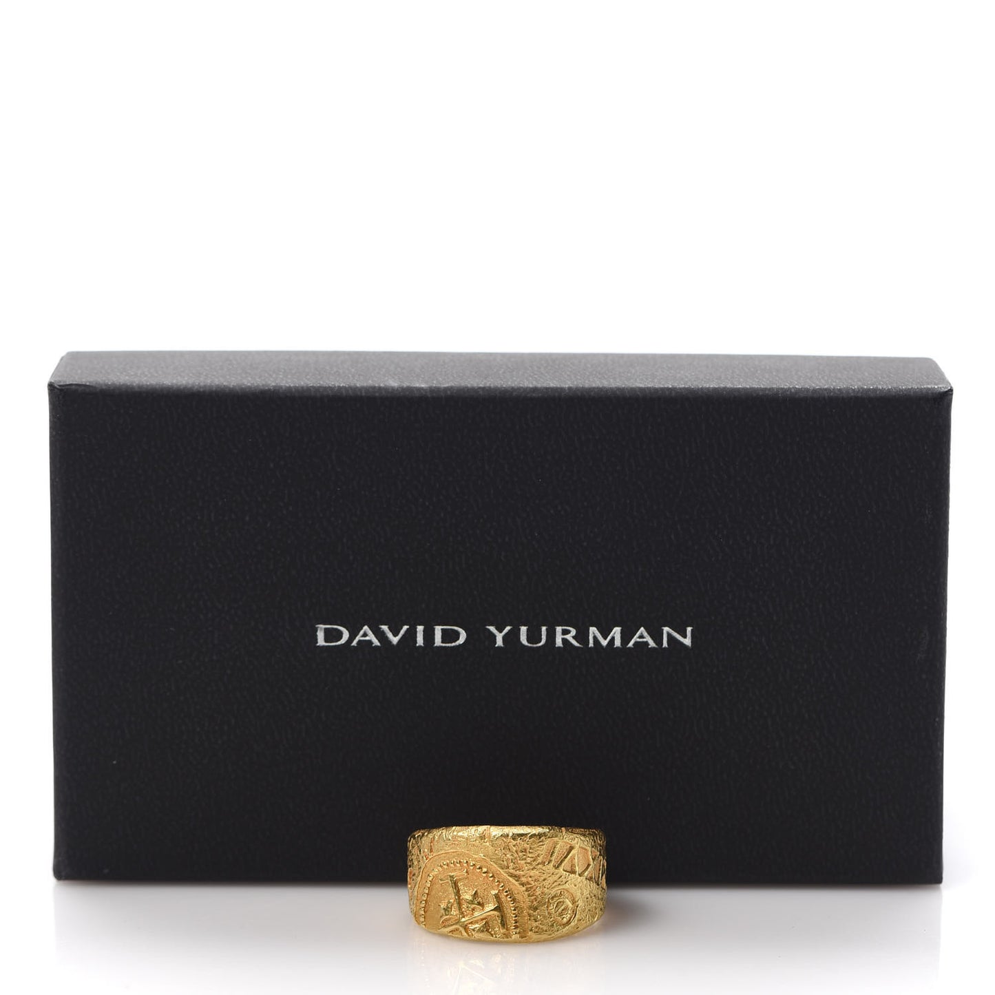 22K Yellow Gold 23.5mm Shipwreck Coin Ring 70 13
