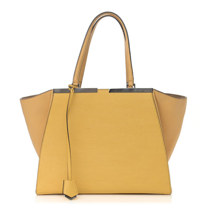 Fendi Vitello Elite Flamingo Large 3Jours Tote Giallo Alchemy 1 of 14
