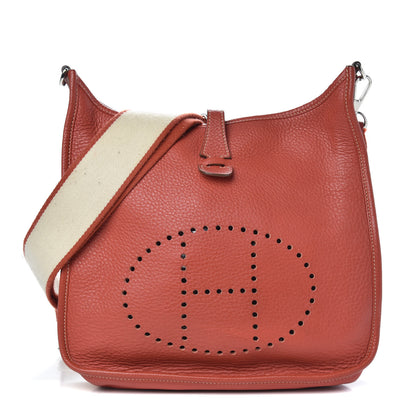 Hermes Taurillon Clemence Amazone Evelyne III PM Sanguine 1 of 12