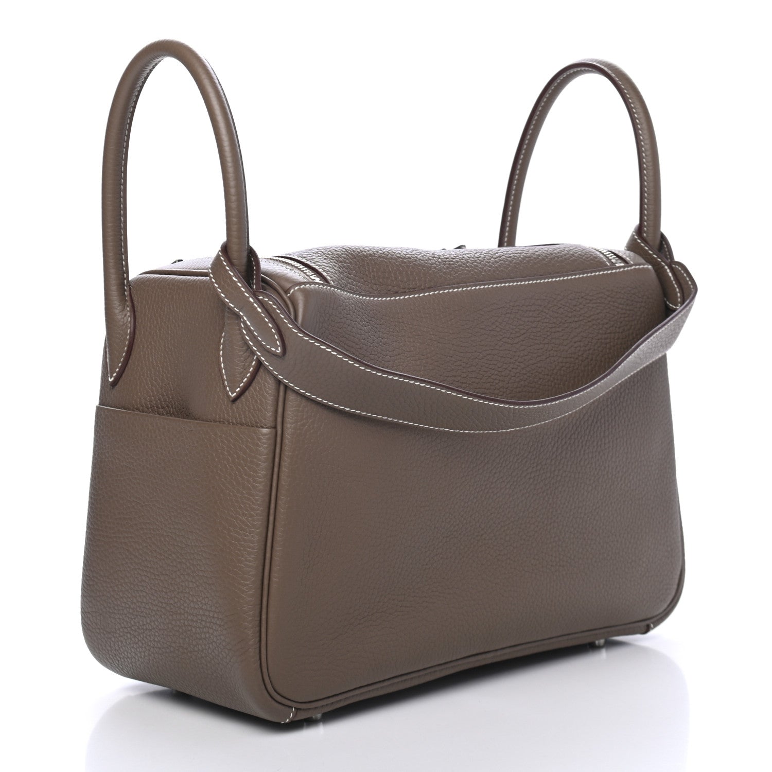Hermes Taurillon Clemence Lindy 30 Etoupe 2 of 4