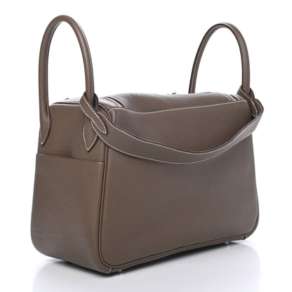 Hermes Taurillon Clemence Lindy 30 Etoupe 2 of 4