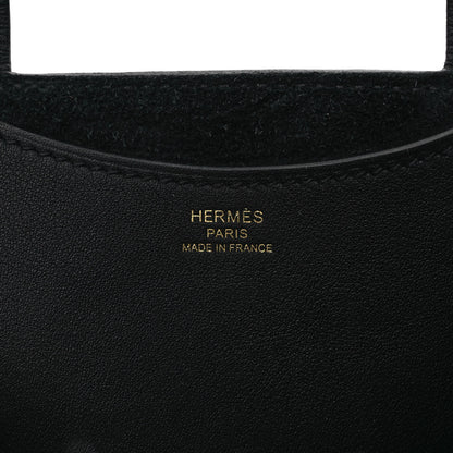 Hermes Taurillon Clemence Swift In-The-Loop 18 Bag Black 5 of 8