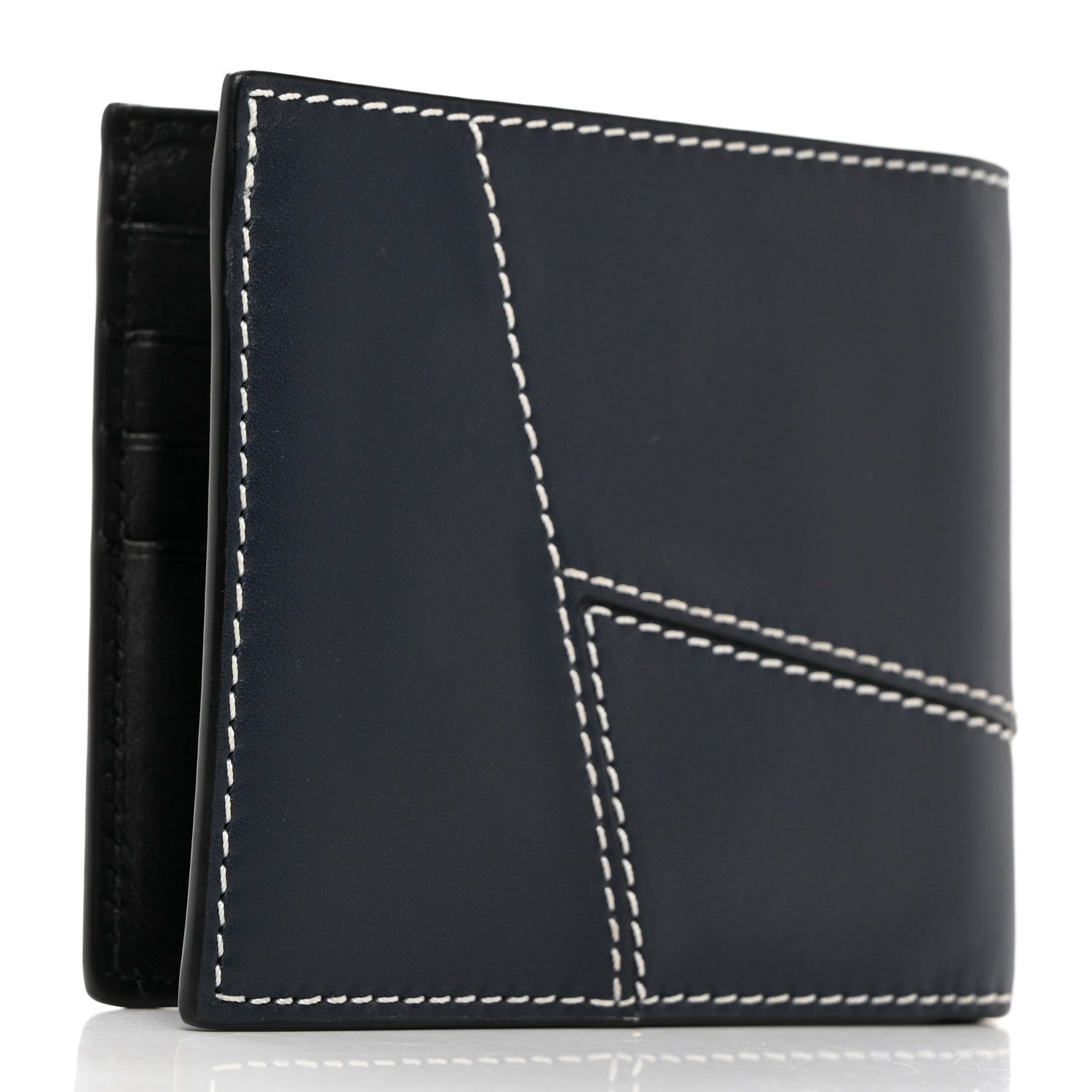 Loewe Calfskin Puzzle Bi-fold Wallet Navy 4 of 8