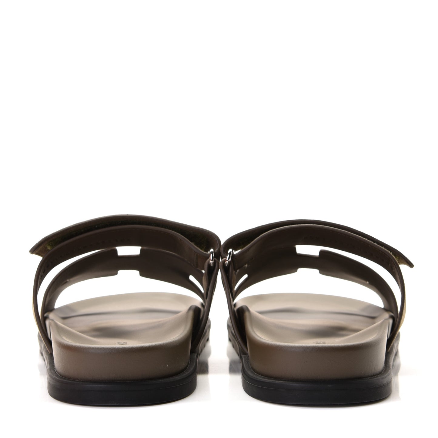 Suede Goatskin Mens Chypre Sandals 42.5 Vert Army