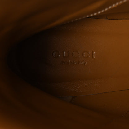 Gucci Monogram Cordovan Lux GG Ankle Boots 40 Beige Cuir 8 of 10