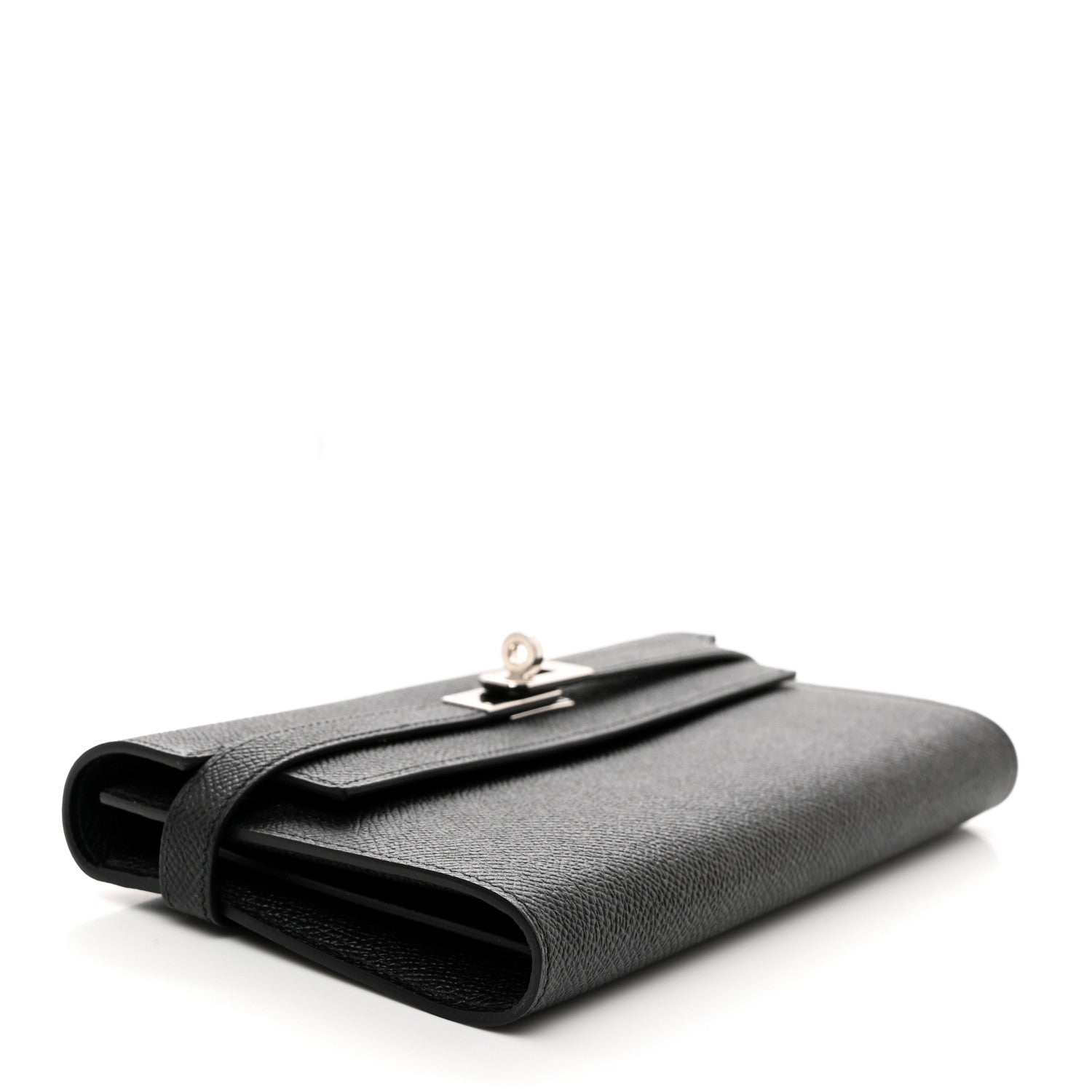 Hermes Epsom Kelly Longue Wallet Black 4 of 8
