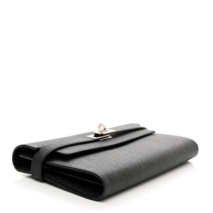 Hermes Epsom Kelly Longue Wallet Black 4 of 8
