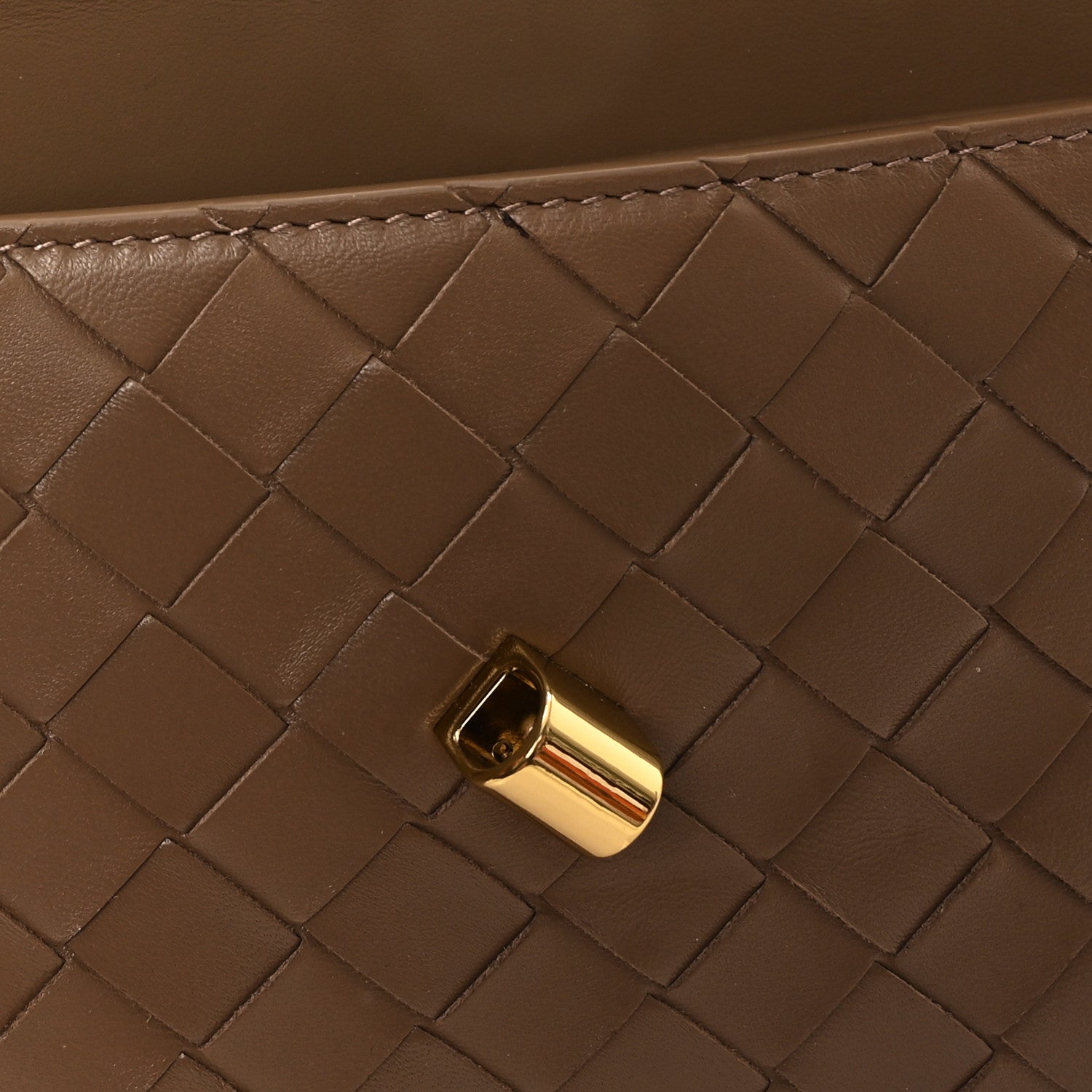 Bottega Veneta Nappa Intrecciato Long Andiamo Top Handle Clutch Pinecone 8 of 8