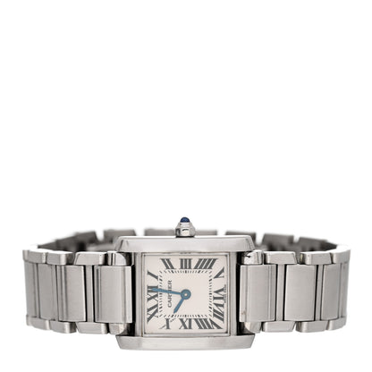 Cartier Stainless Steel 20mm Tank Francaise Quartz Watch 2 of 7