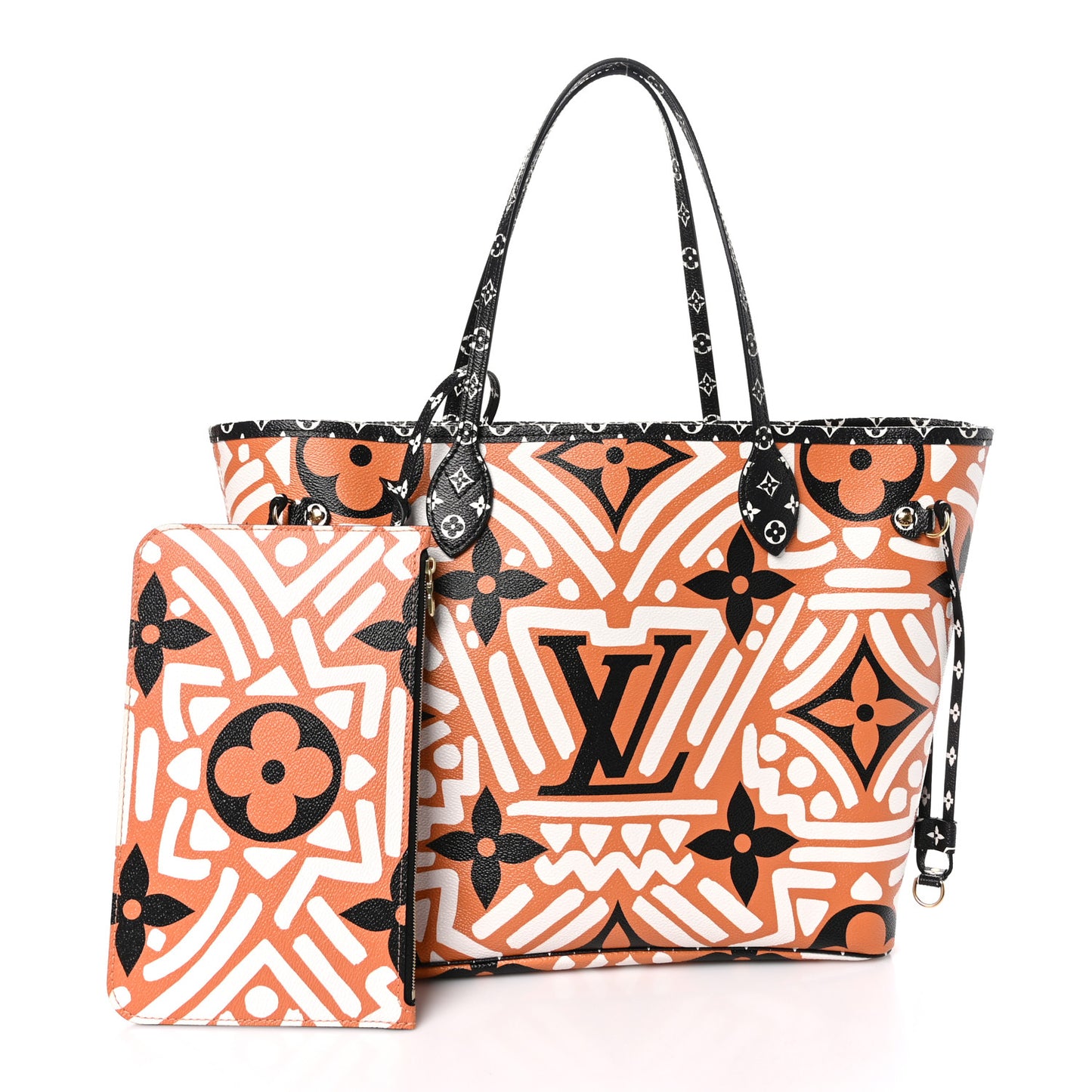 Monogram Giant Crafty Neverfull MM Creme Caramel