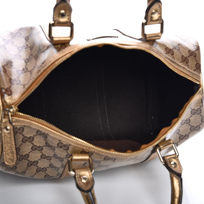 Gucci Crystal Monogram Medium Joy Boston Bronze 5 of 9