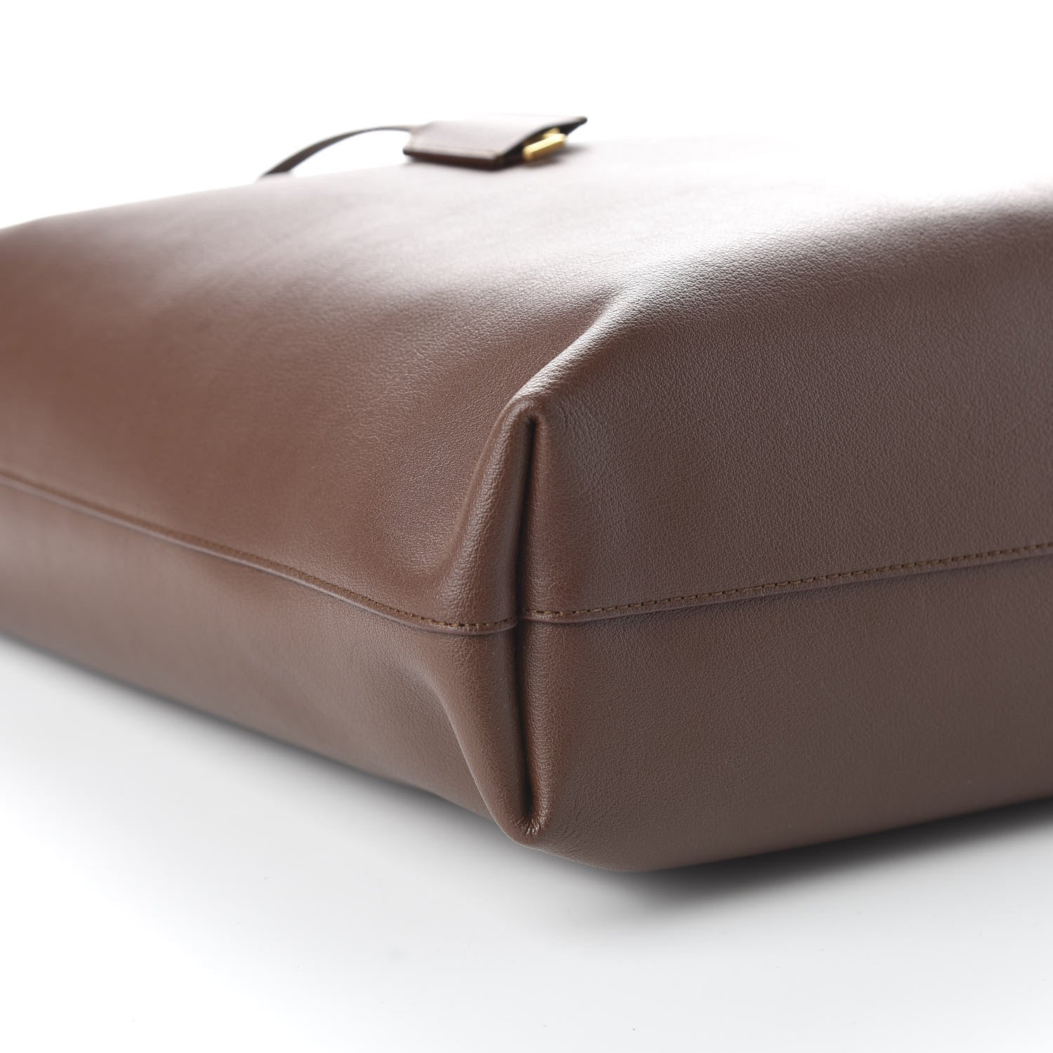 Saint Laurent Calfskin Medium Shopping Tote Old Brandy 7 of 11