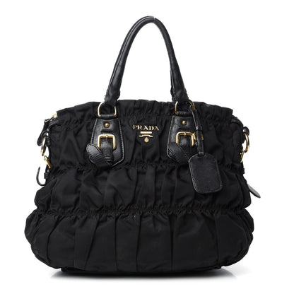 Prada Tessuto Nylon Gaufre Tote Black 1 of 21