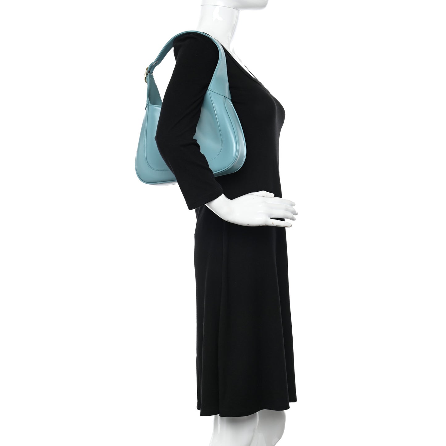 Boarded Dyana Lux Calfskin Small Jackie 1961 Hobo Dusty Azure