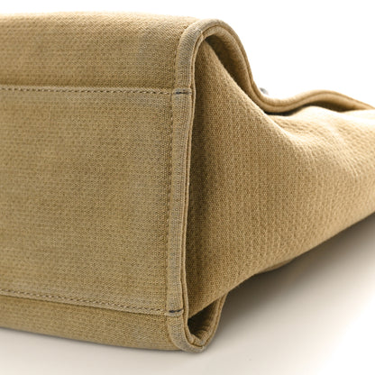 Chanel Canvas Medium Deauville Tote Beige Black 9 of 13