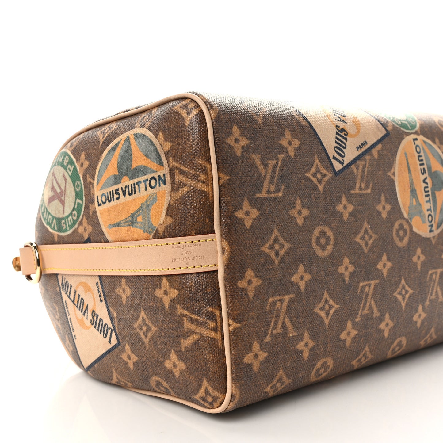 Monogram Hotel Labels Speedy Bandouliere 30