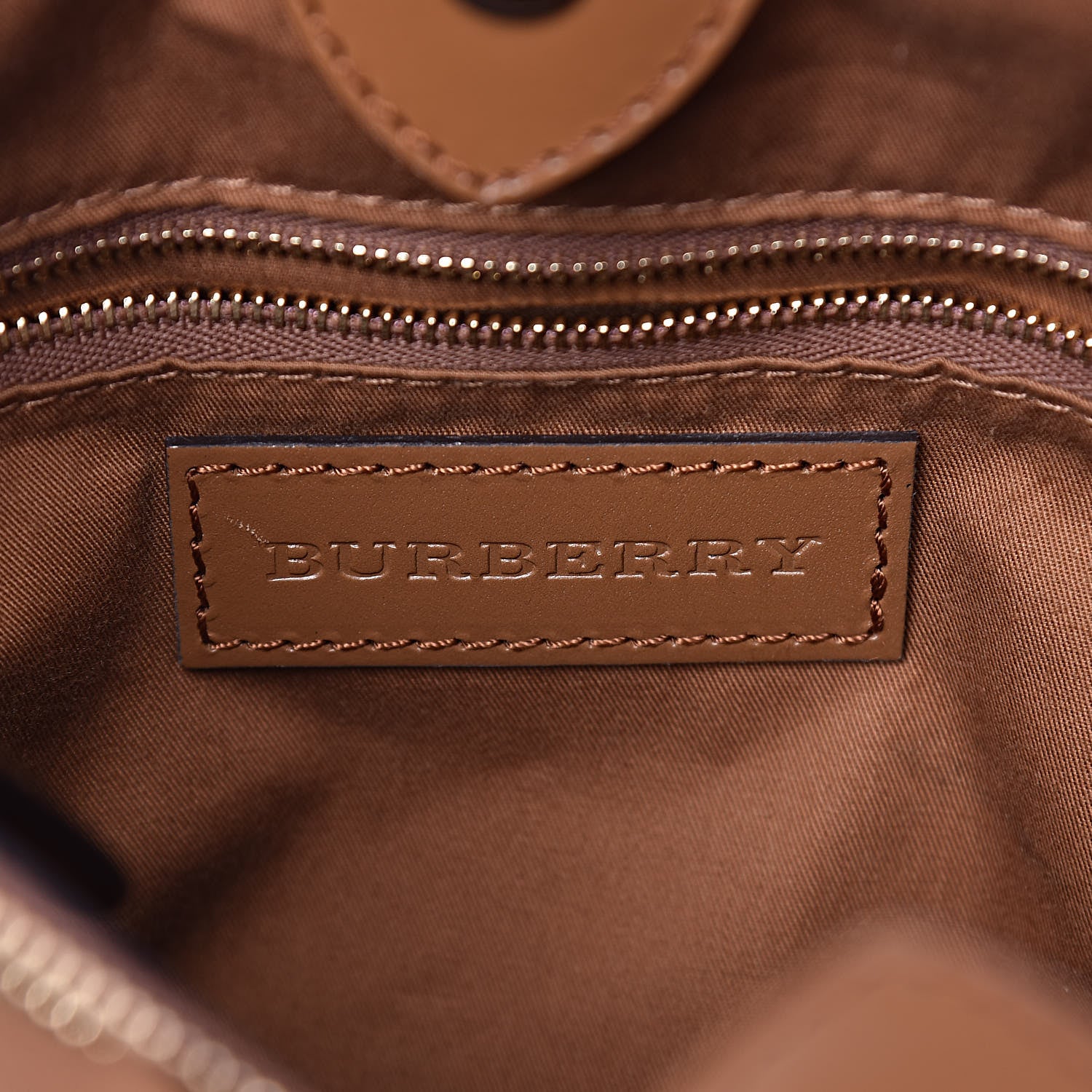 Burberry Haymarket Check Small Northfield Tote Mid Camel 8 of 14