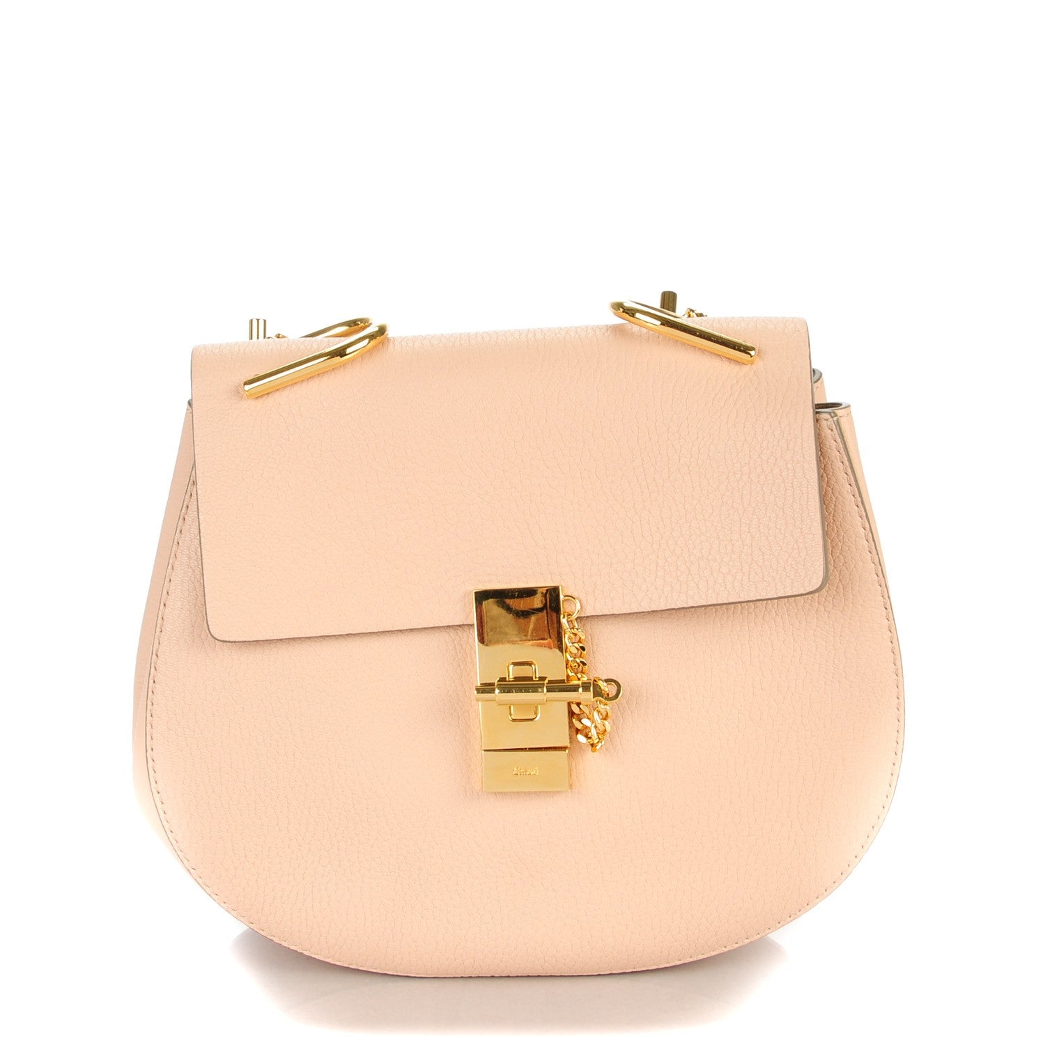 Chloe Grained Lambskin Medium Drew Shoulder Bag Cement Pink 1 of 7