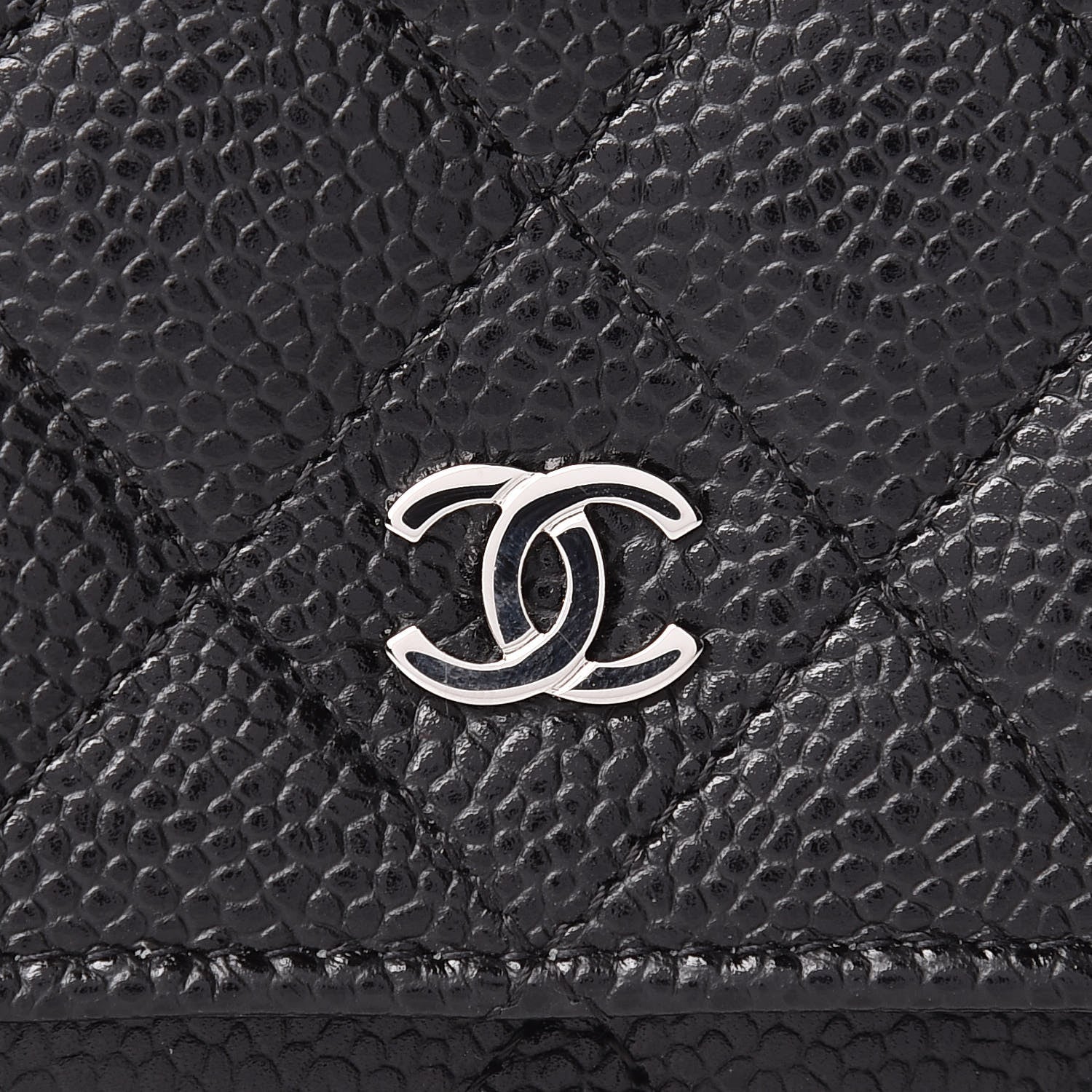 Chanel Caviar Quilted Wallet On Chain WOC Black 9 of 12