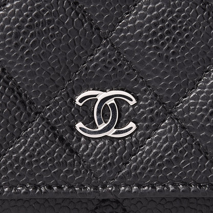 Chanel Caviar Quilted Wallet On Chain WOC Black 9 of 12