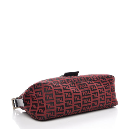 Fendi Zucchino Baguette Red Black 4 of 8