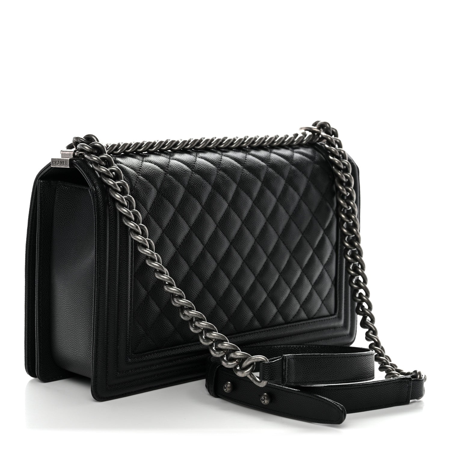 Chanel Caviar Quilted New Medium Boy Flap Black 3 of 10