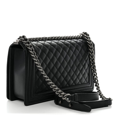 Chanel Caviar Quilted New Medium Boy Flap Black 3 of 10