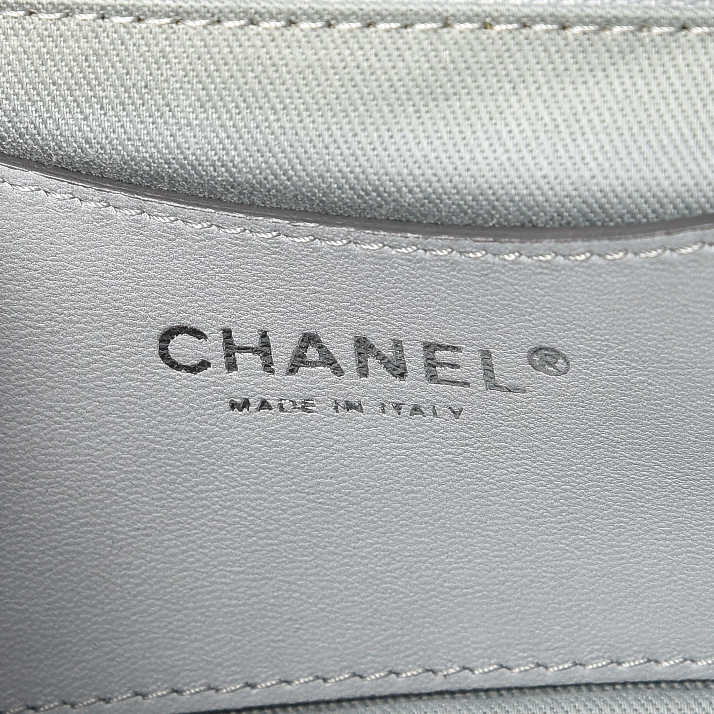 Patent Quilted Medium Just Mademoiselle Grey
