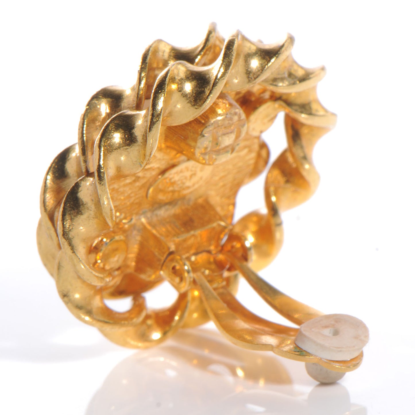 Pearl Clip On Earrings Gold