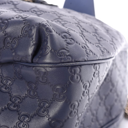 Gucci Guccissima Medium Emily Hobo Blue 9 of 11