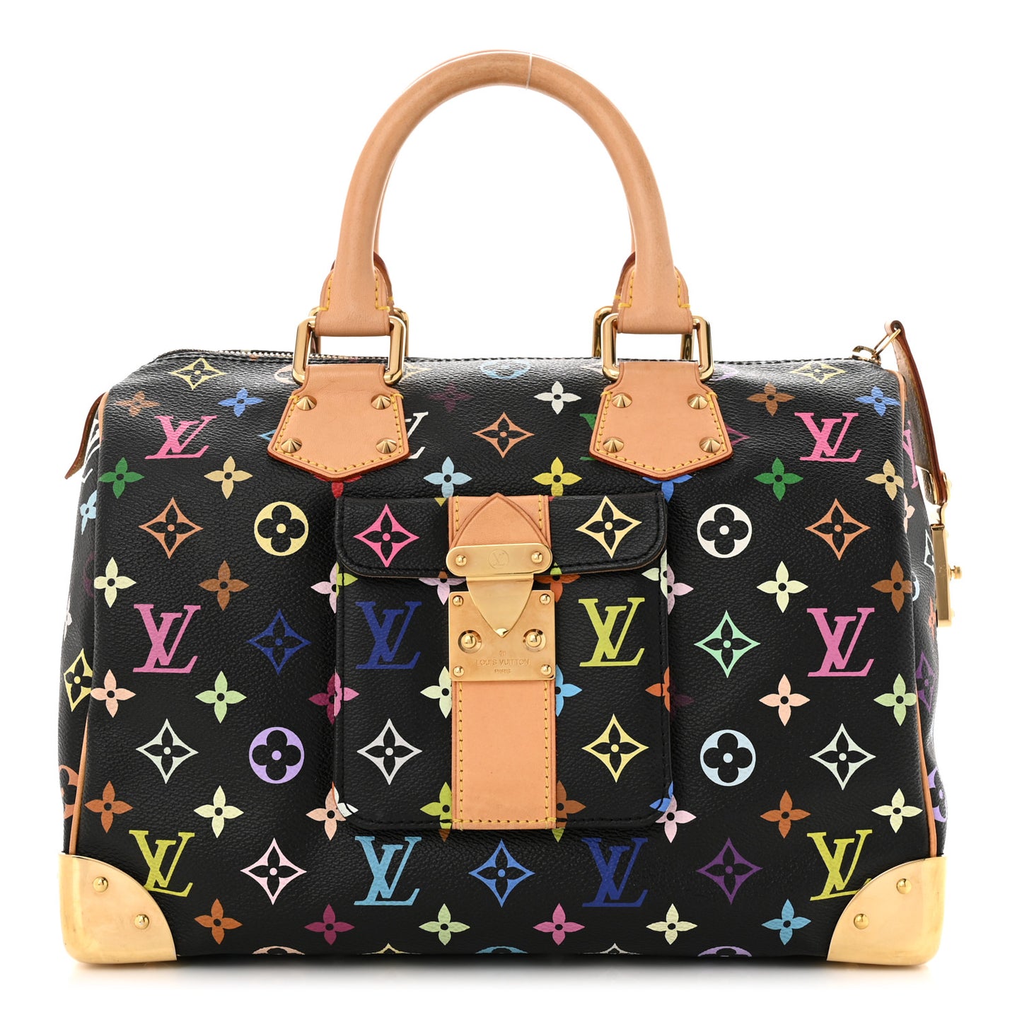 LOUIS VUITTON Monogram Multicolor Speedy 30 Black