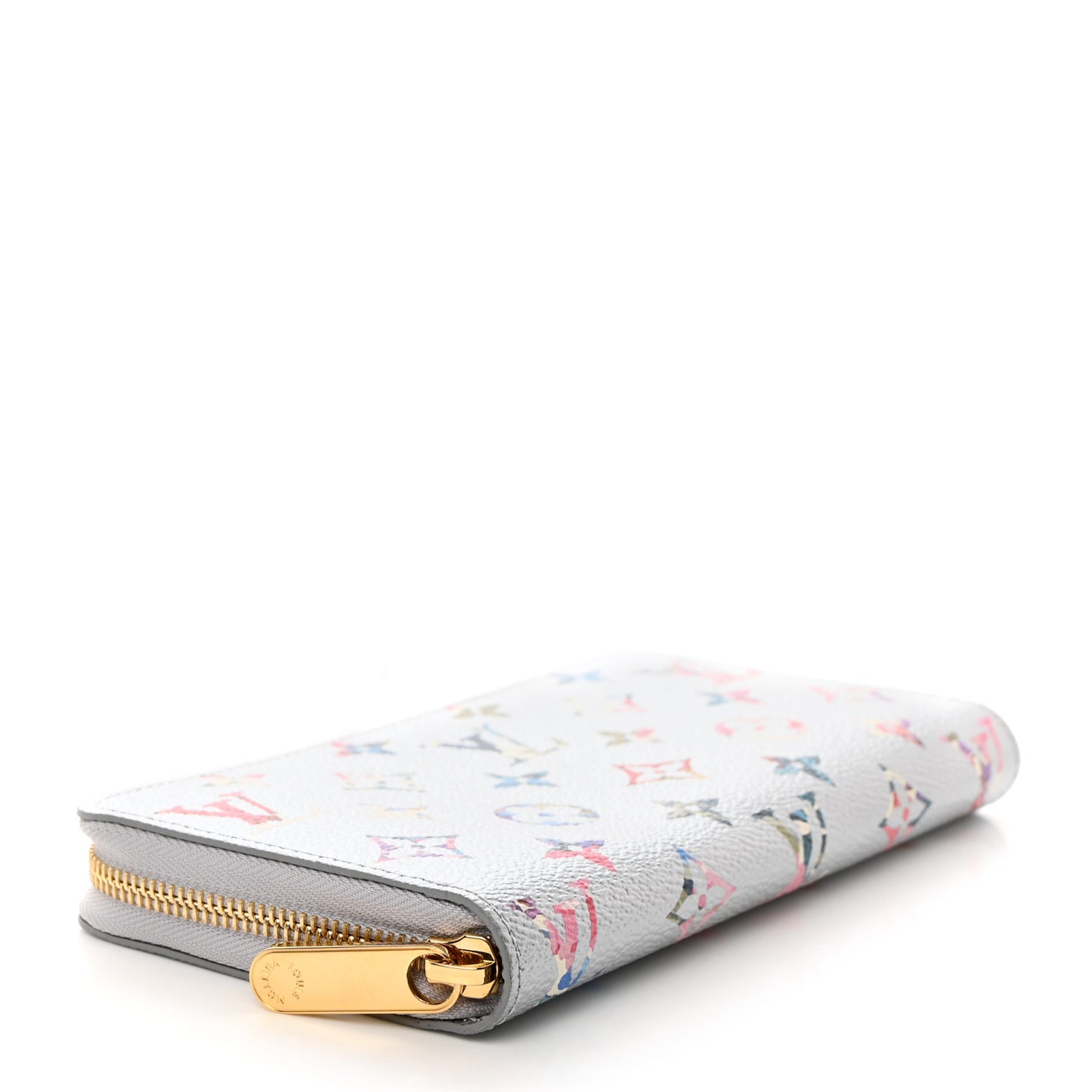 Metallic Monogram LV Garden Zippy Wallet Silver
