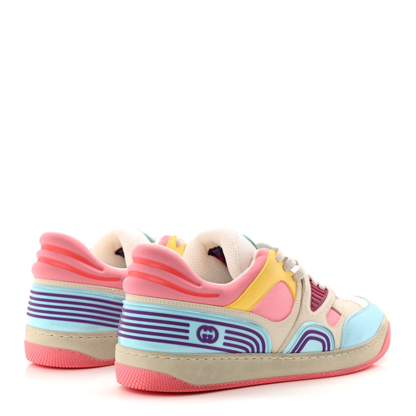 Demetra Womens Basket Low Top Sneakers 39 Spongy Azure Great White Mystic White Box Pink