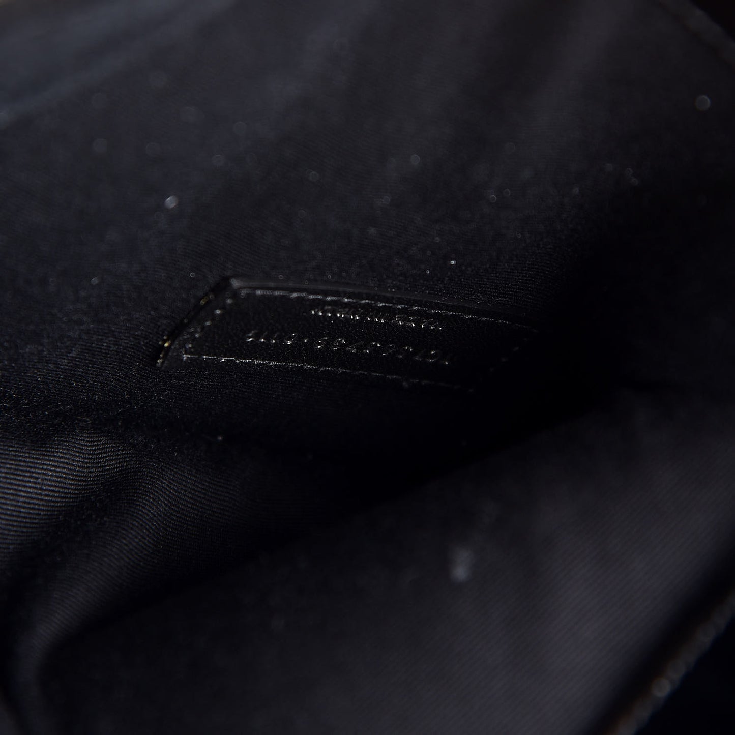 Smooth Shiny Calfskin Monogram Uptown Pouch Black